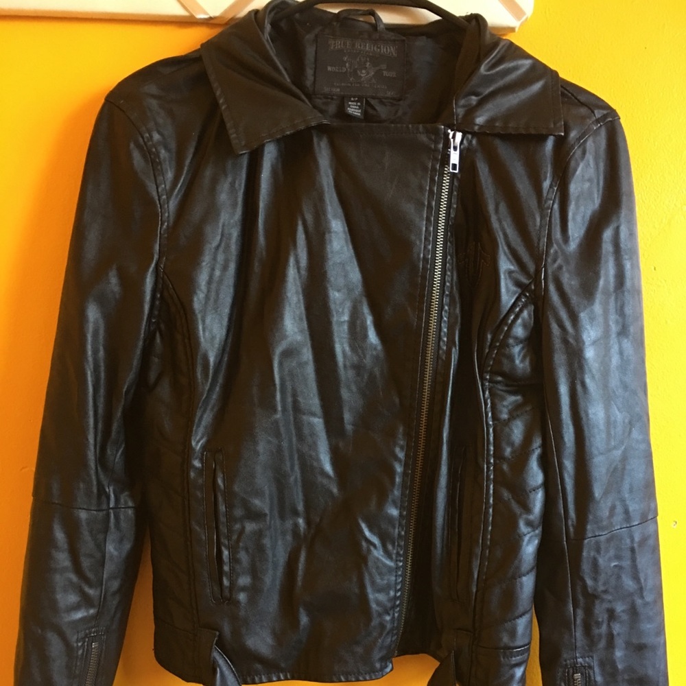 True Religion leather jacket